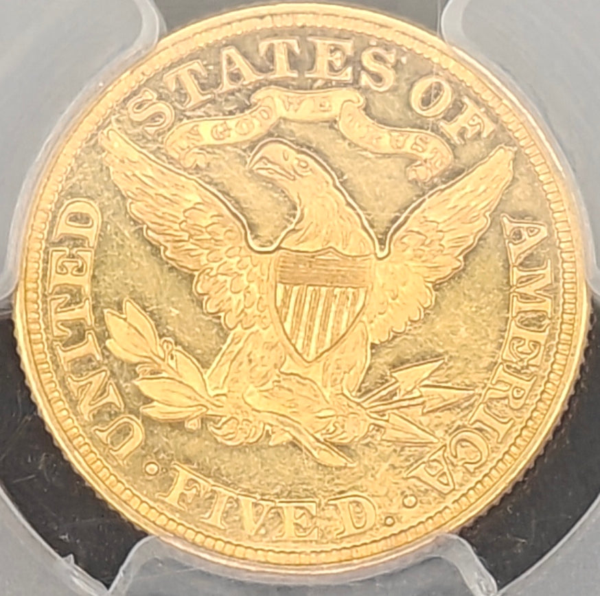 1898 $5 Gold Liberty Half Eagle PR-62 DCAM PCGS