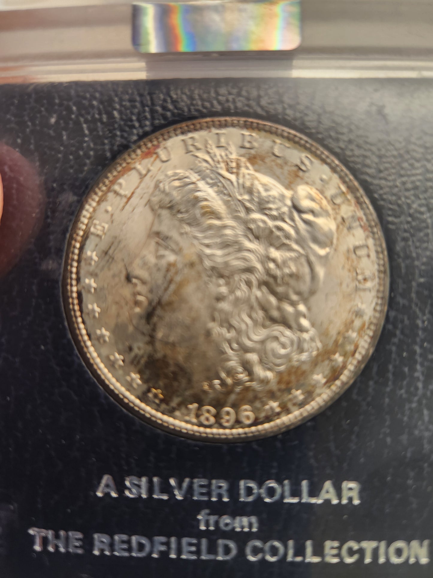 1896 Morgan Dollar MS-64 NGC (Redfield Hoard, Beautiful Toning)