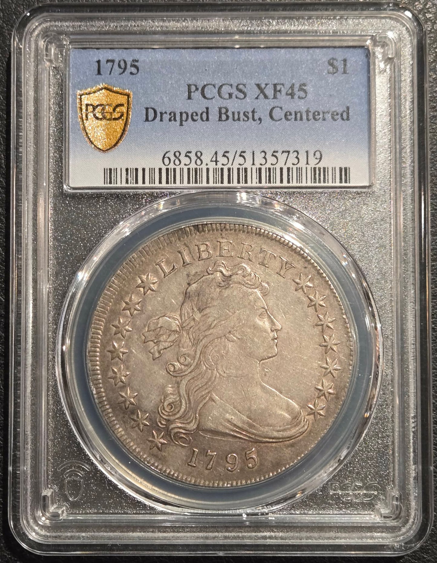 1795 Draped Bust Dollar (Centered) XF-45 PCGS
