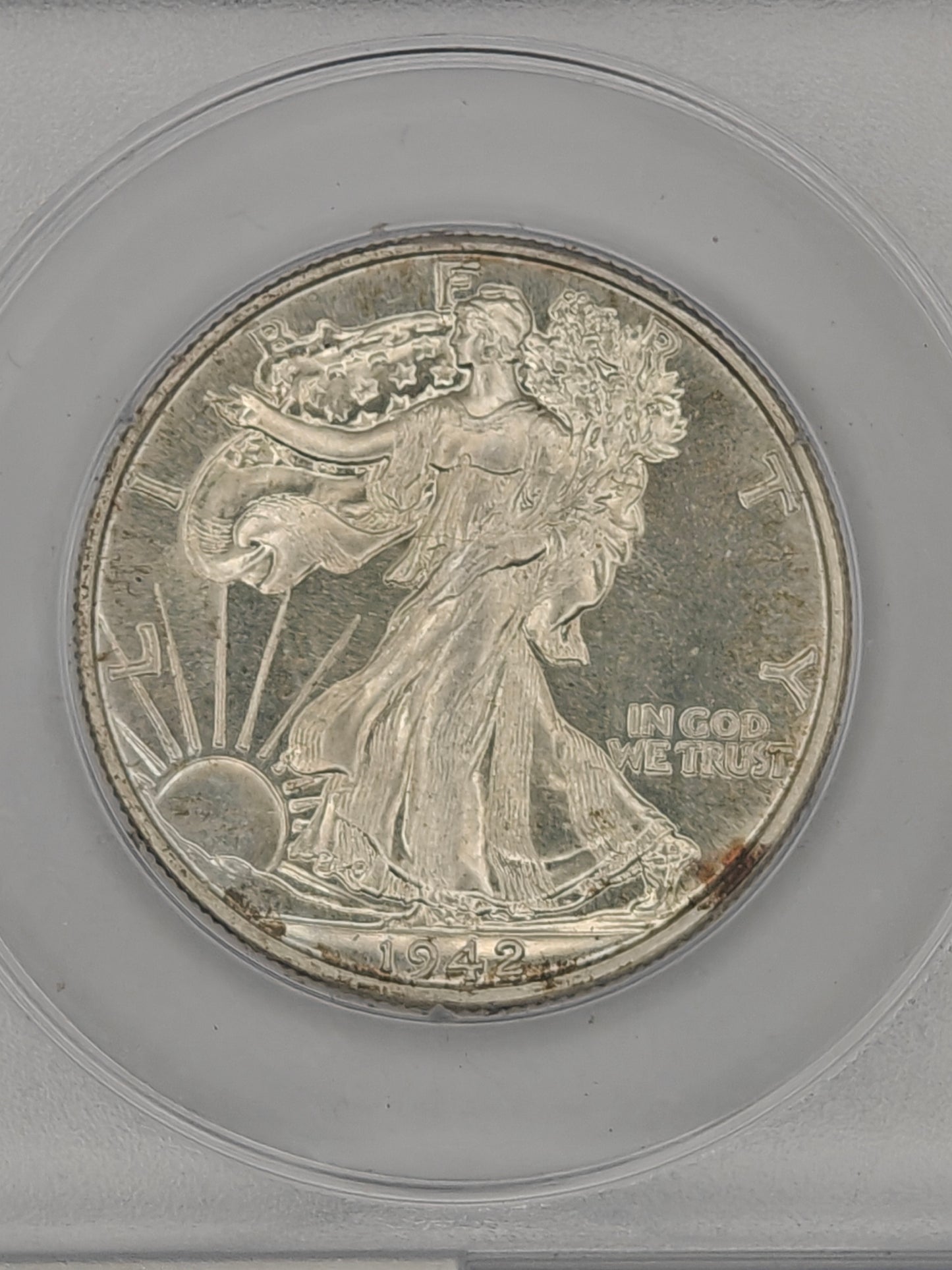 1942 Walking Liberty Half Dollar PR-65 PCGS (Gold CAC)