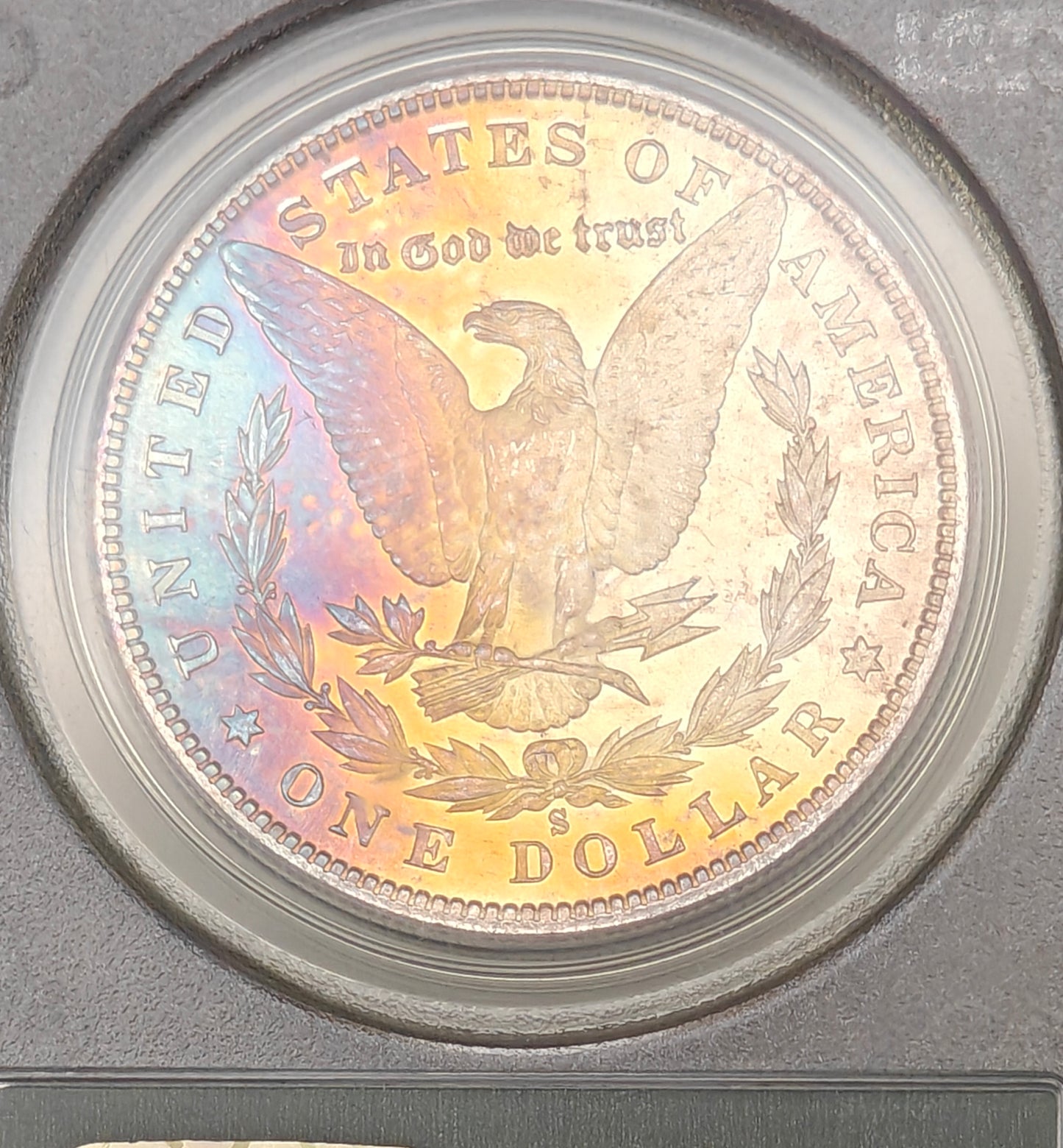 1880-S Morgan Dollar MS-66 PCGS (Beautiful Reverse Toning)