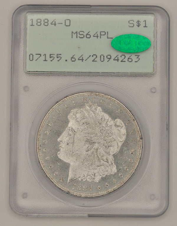 1884-O Morgan Dollar MS-64 PCGS CAC (Rattler)