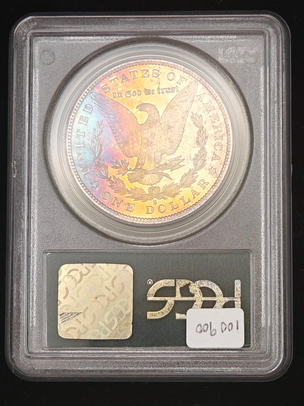 1880-S Morgan Dollar MS-66 PCGS (Beautiful Reverse Toning)