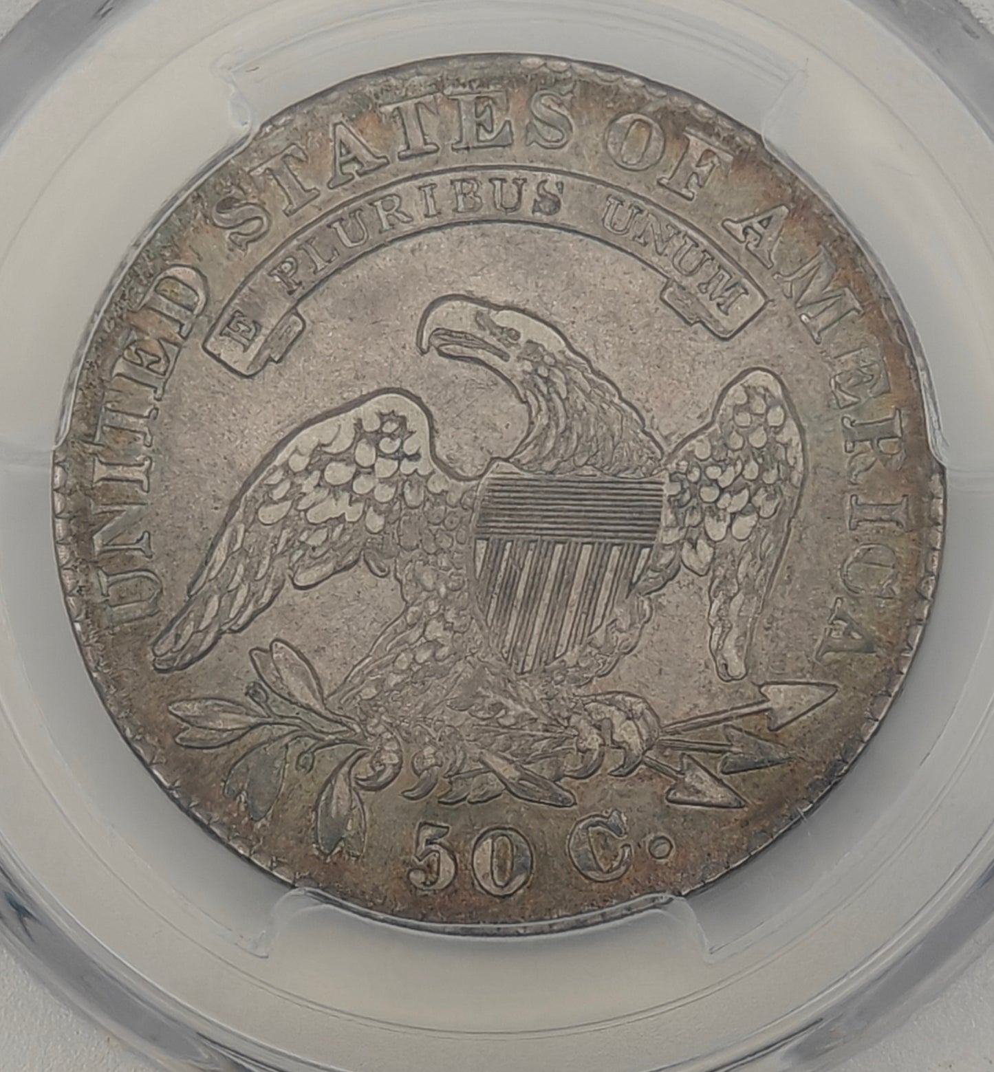 1830 Capped Bust Half Dollar AU-50 PCGS (Large 0)
