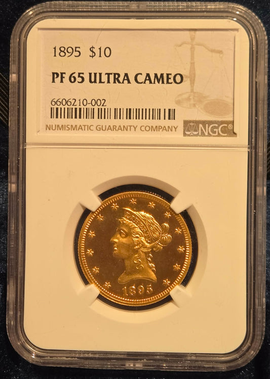 1895 $10 Gold Liberty Eagle PF-65 Ultra Cameo NGC