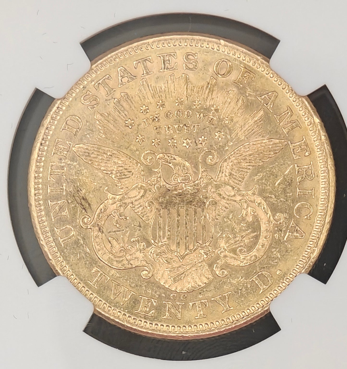 1874-CC $20 Liberty Gold Double Eagle AU-55 NGC