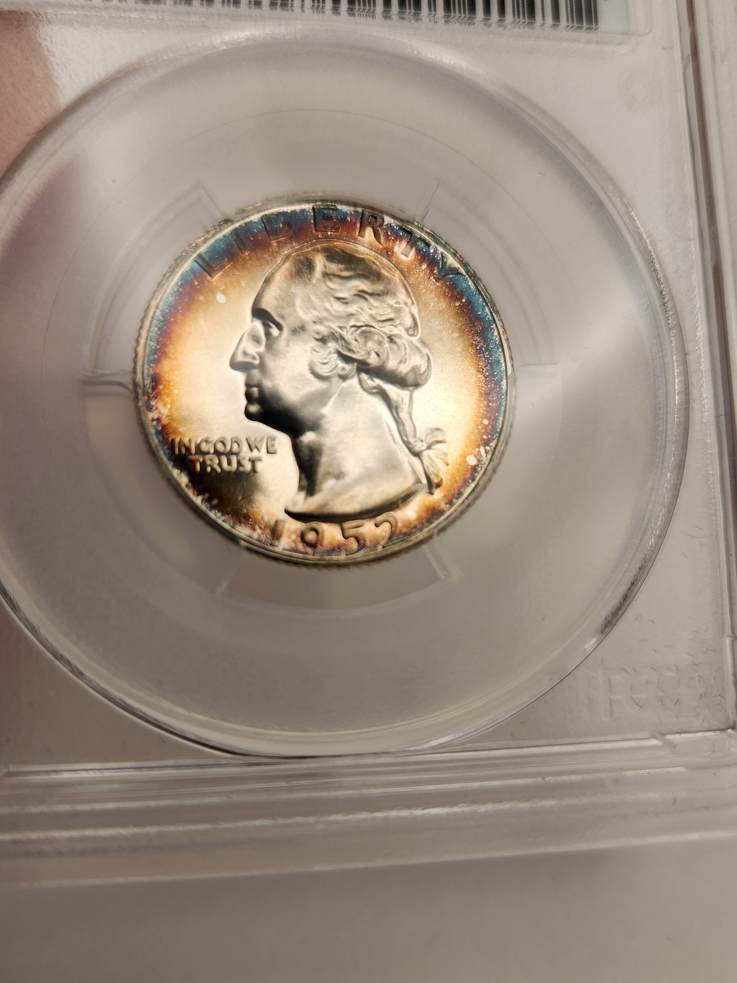 1952 Washington Quarter PR-67 PCGS (Superbird, FS-901, Beautiful Toning)