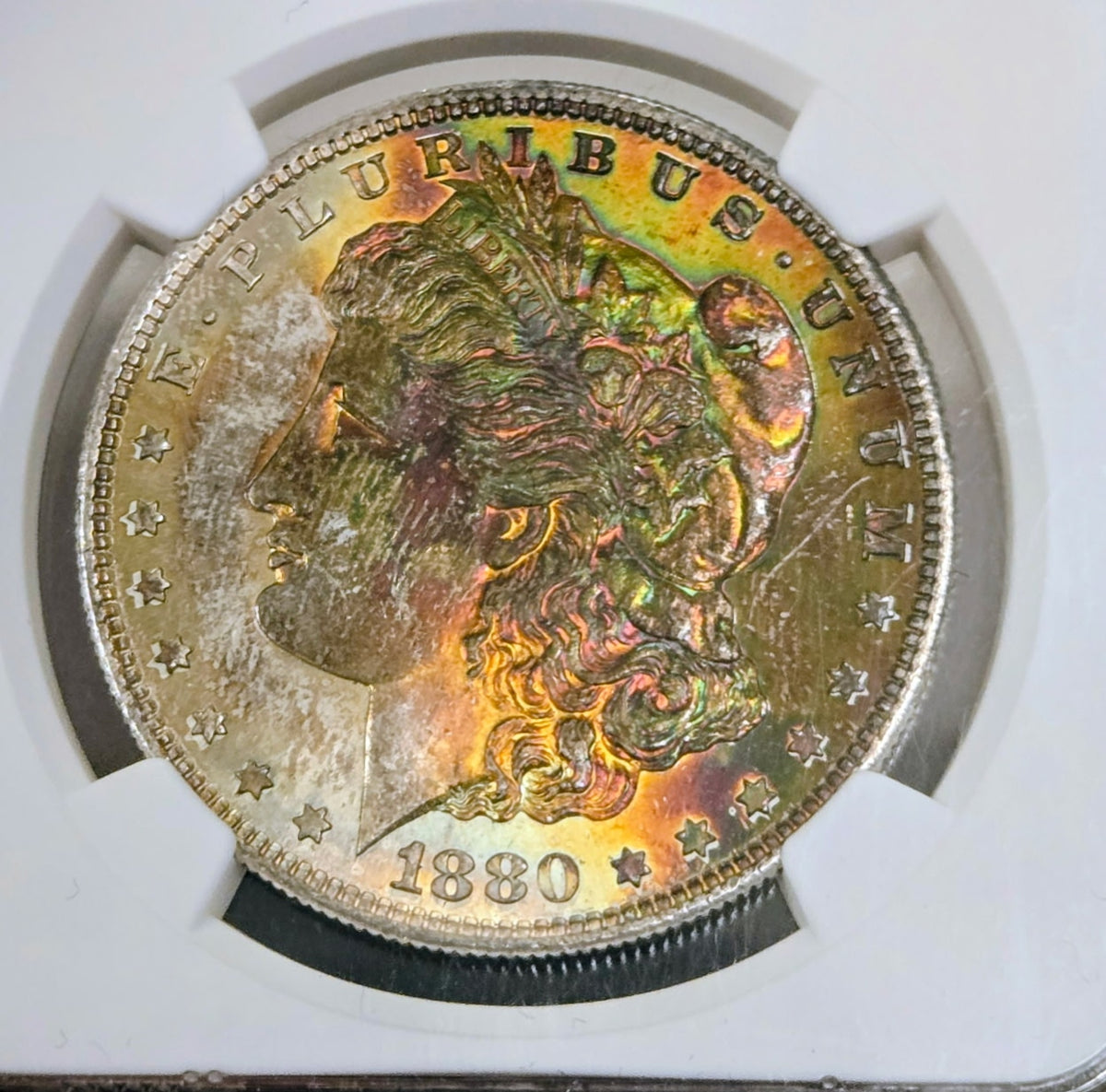 1880-S Morgan Dollar MS-65* NGC (Beautiful Toning)