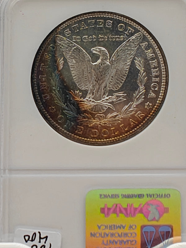 1882-S Morgan Dollar MS-65 NGC ( Beautiful Reverse Toning)