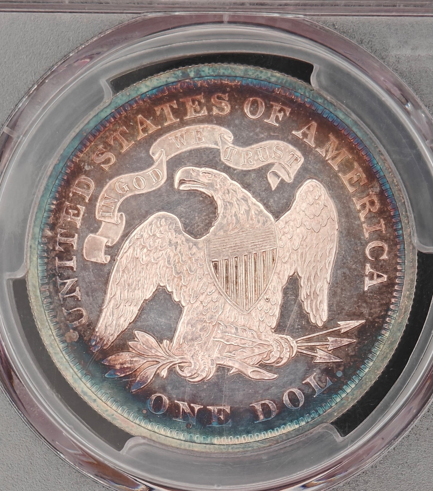 1870 Liberty Seated Dollar PR-64+ Cameo PCGS CAC