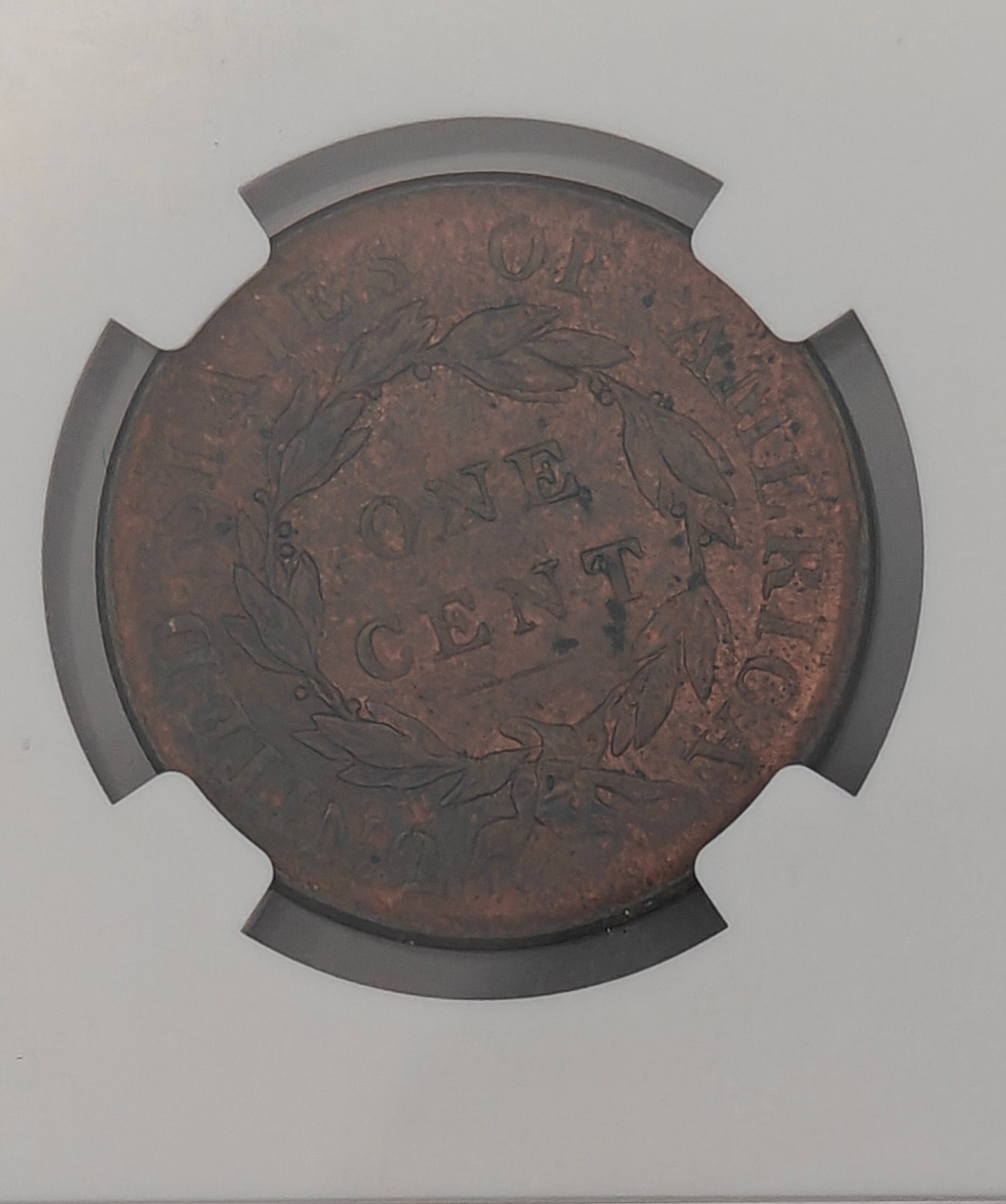 1818 Matron Head Large Cent MS-64 NGC (Red/Brown)